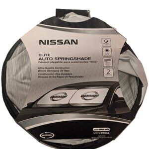 Nissan Elite Auto Springshade Universal Foldable Windshield Sunshade Set